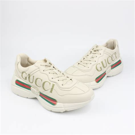 gucci rhyton ny blue|Gucci Rhyton Gucci Logo Leather Sneaker .